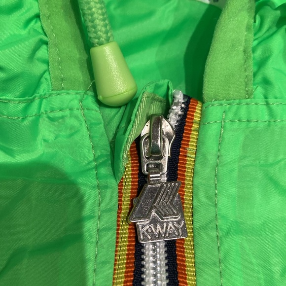 Vintage K-Way Zippered Packable Jacket Small - Picture 6 of 11